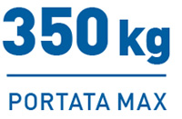 portata 350 kg