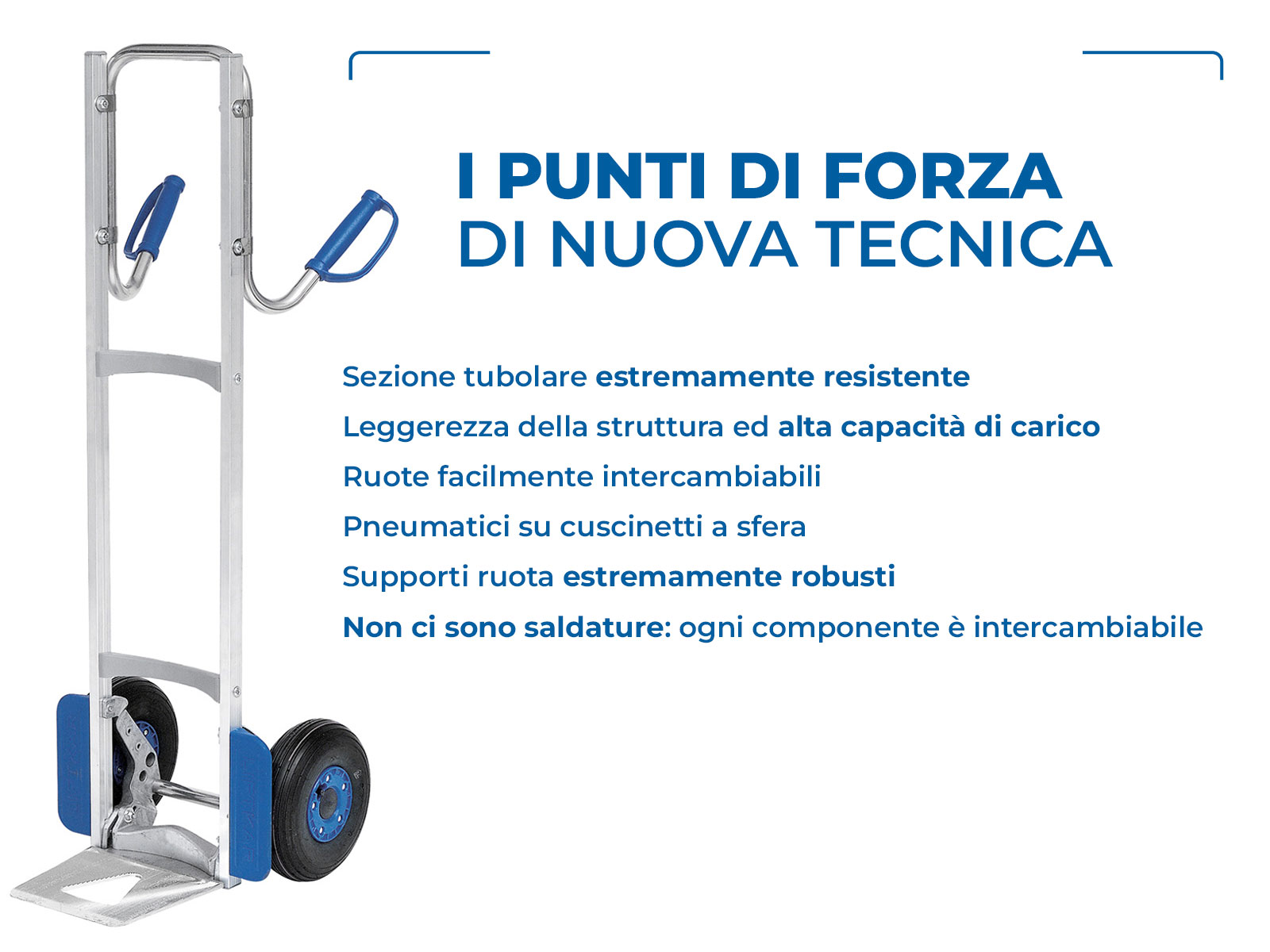 punti forza carrelli manuali nuova tecnica